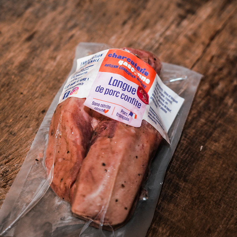 Langue de porc confite