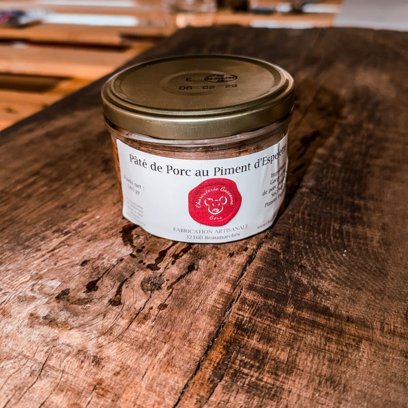 Pâté au piment d’Espelette artisanal | Charcuterie Gasconne