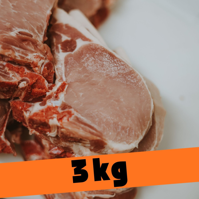 Côtes de porc 3kg | Charcuterie Gasconne